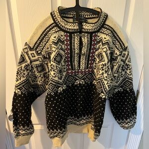Devold Black and Cream Sweater